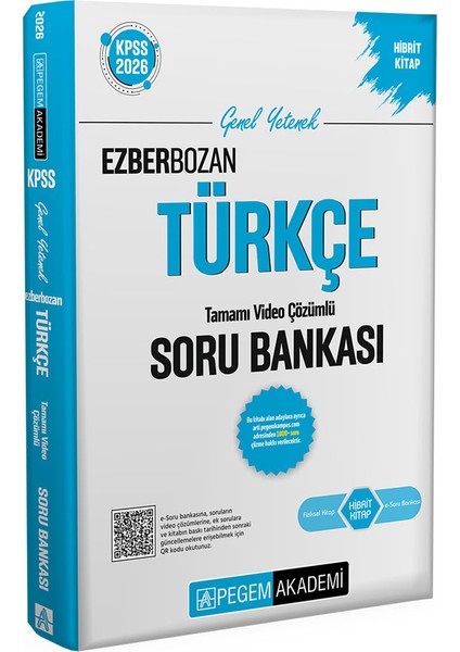 Pegem 2026 Kpss Ezberbozan Türkçe Tamamı Video Çözümlü Soru Bankası Pegem Yayınları