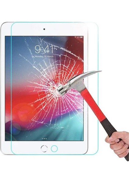 Apple iPad 7. Nesil A2197 A2198 A2200 Uyumlu Ekran Koruyucu Kırılmaz Cam