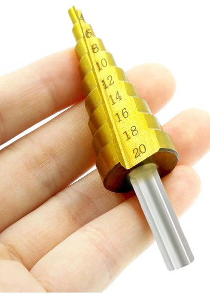 Kademeli Matkap Ucu Şarjlı Matkap Ucu 3 Farklı Boyutta Metal Başlıklı Sac Delme Panç Seti Tornavida fırsatları