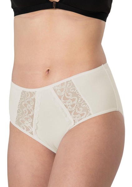 Ten Mı Emay 1445 Modal Cotton Yüksekbel Dantelli Külot