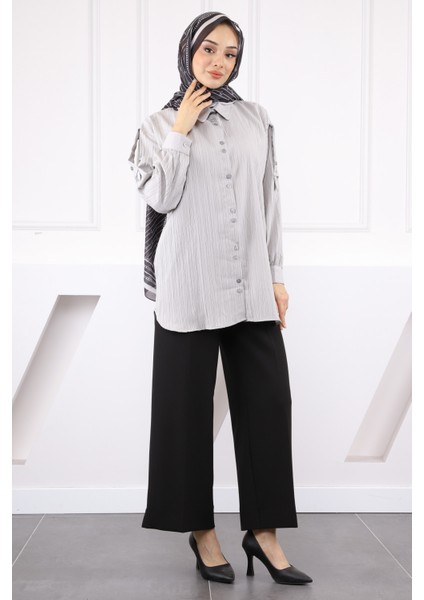 Taş Kol Detaylı Gömlek fırsatları