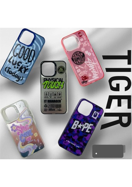 Apple iphone 13 Pro Holo Case Yeni Model Baskılı Sert Plastik Sararmaz Darbe Emici Kamera Korumalı