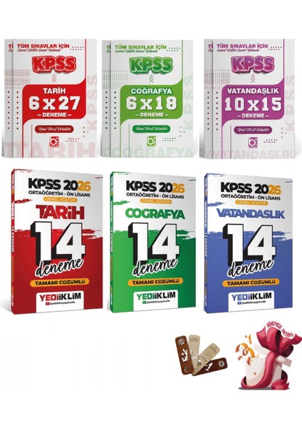 2026 Kpss Lise Ortaöğretim Ön Lisans Genel Kültür Deneme Seti Yed