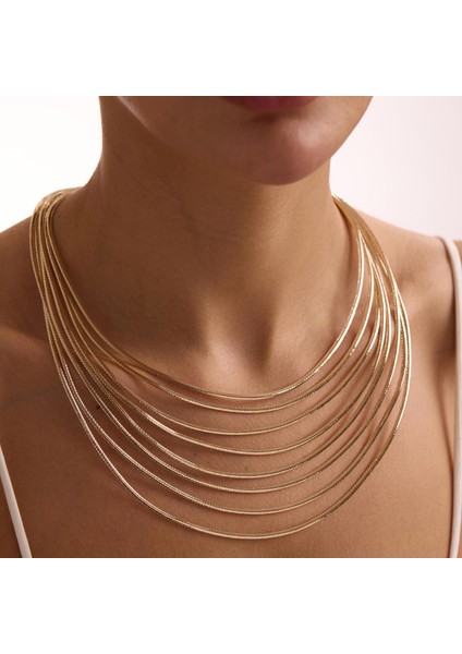 14 Ayar Altın İtalyan 8 Sıra Kolye fiyatları