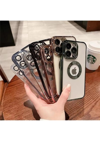 Iphone 14 Pro Uyumlu Extra Kamera Korumalı (Kamerası Cam Lensli) Lazer Lüx Kılıf - Tam Koruma-Kalite