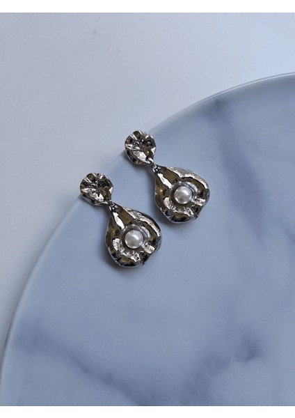 Gümüş Vintage Sallantılı Küpe
