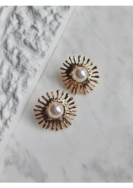 Vip Incili Güneş Küpe