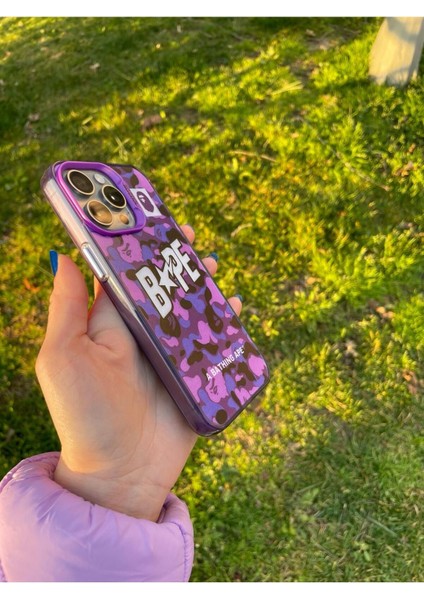 Apple iphone 13 Holocase Yeni Model Baskılı Sert Plastik Sararmaz Darbe Emici Kamera Korumalı