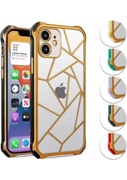 iphone 11 Pro Uyumlu Elektro Lazer - Süper Darbe Emici - Kamera Korumalı Lüks Lazer Kılıf Arka Kapak