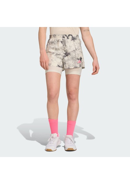 Performance JN9669 Own The Run Spray Dye 2-In-1 Short