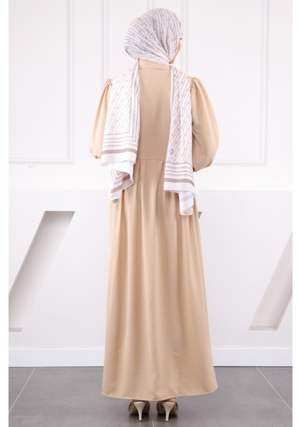 Vizon Yan Bağlamalı Linda Elbise modelleri