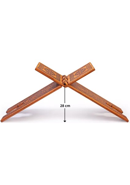 Yakmalı Ahşap Rahle (Battal Boy - 75 Cm)