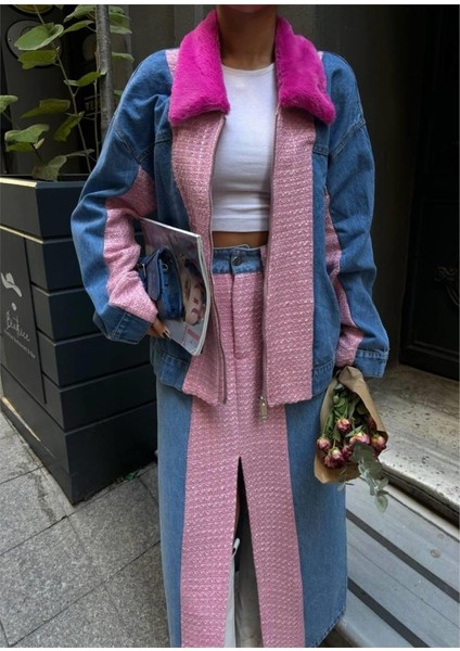 Chanel Garnili Kot Mont - Fuşya