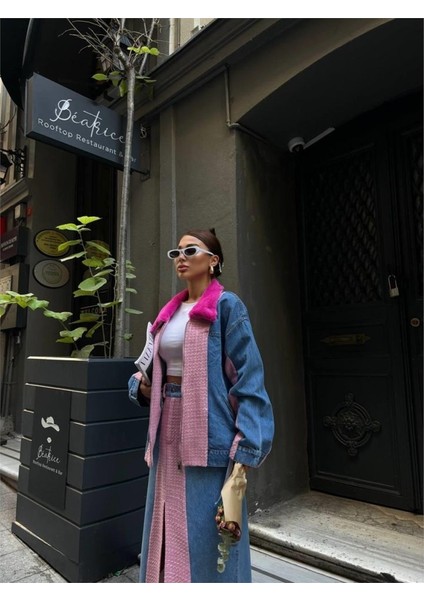Chanel Garnili Kot Mont - Fuşya