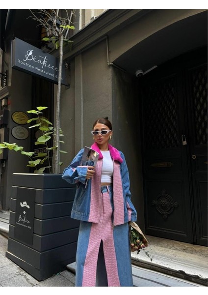 Chanel Garnili Kot Mont - Fuşya