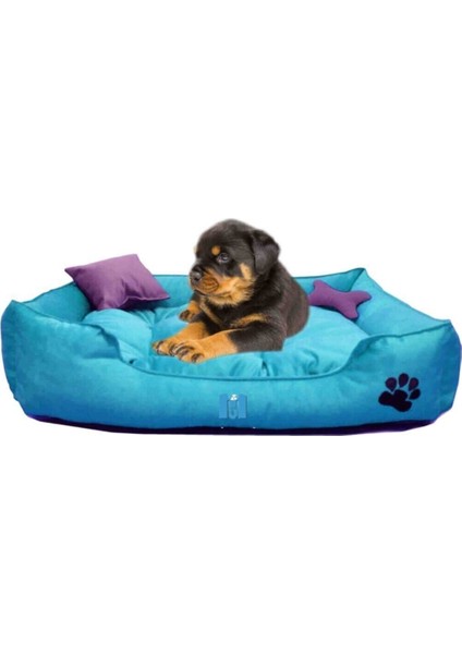 Ultrasoft Küçük Irk Köpek ve Kedi Yatağı Yıkanabilir Kemik ve Yastık