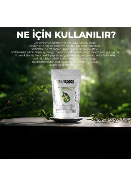 Onka Farma Menthalime Bitki Çayı - Nane limon Etkili Bitki Çayı - 50 gr modelleri