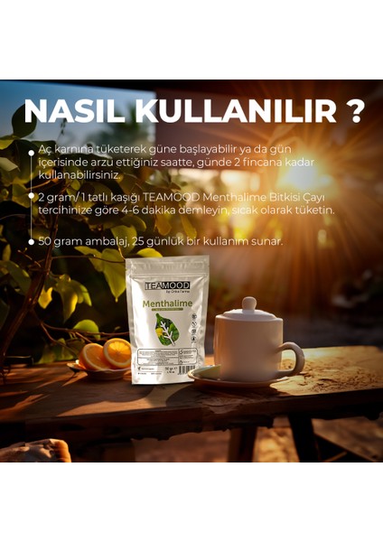 Onka Farma Menthalime Bitki Çayı - Nane limon Etkili Bitki Çayı - 50 gr fırsatları