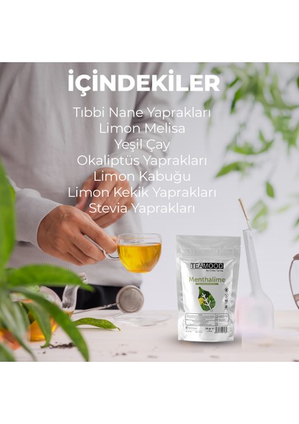 Onka Farma Menthalime Bitki Çayı - Nane limon Etkili Bitki Çayı - 50 gr indirimleri