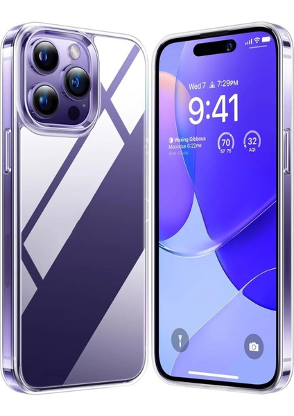 iphone 14 Pro Max Uyumlu Kılıf Şeffaf Yumuşak Silikon Kamera Korumalı Yüksek Kalite