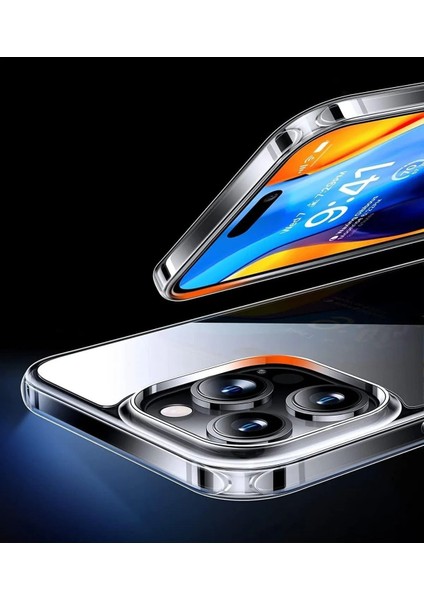 iphone 14 Pro Max Uyumlu Kılıf Şeffaf Yumuşak Silikon Kamera Korumalı Yüksek Kalite