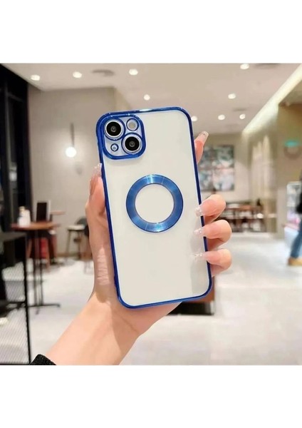 iphone 14 Uyumlu Extra Kamera Korumalı (Kamerası Cam Lensli) Lazer Kılıf- Tam Koruma