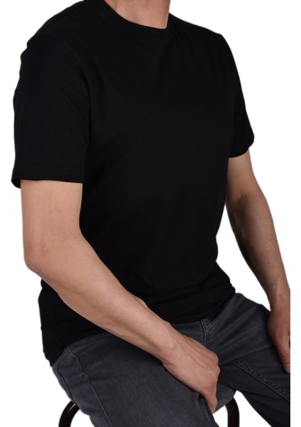 RYM-4380 Bisiklet Yaka Tişört/siyah/2xl fiyatları