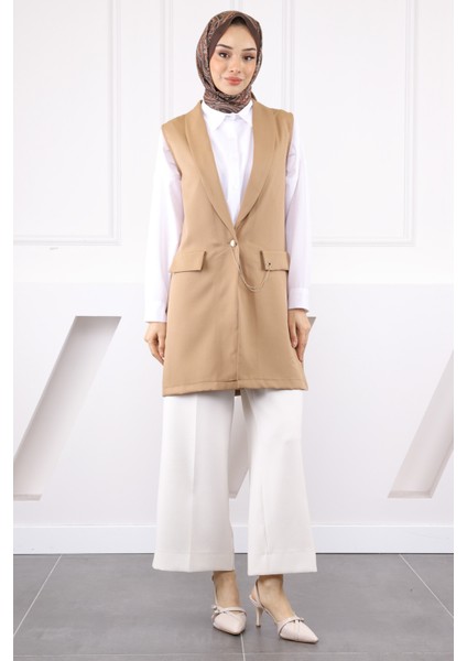 Koyuv Vizon Duble Zincirli Yelek fiyatları