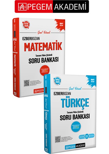 Pegem Akademi 2026 Kpss Genel Yetenek Türkçe + Matematik Ezberbo