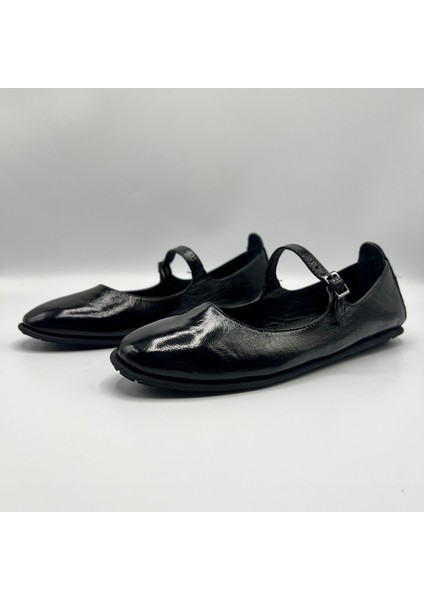 Exclusive Beylis Siyah Deri Babet
