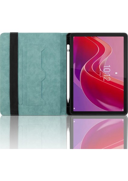 Lenovo Tab M11 / Xiaoxin Pad 11 2024 Için Kabartmalı Pu Kılıf (Yurt Dışından)