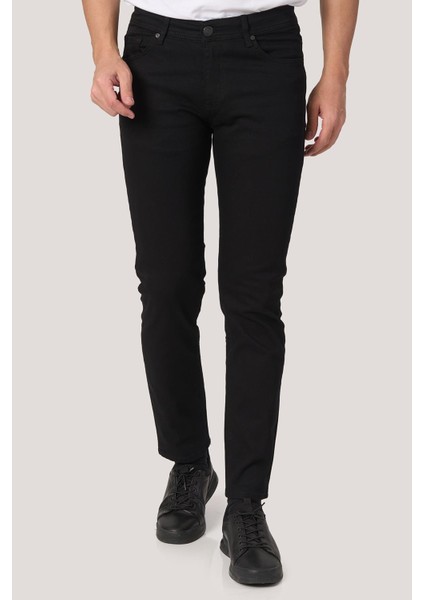 2025-Y J2507 Mdl3 Jean Pantolon 5 Cep Siyah