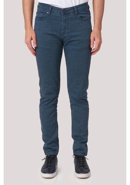 2025-Y J2508 Mdl4 Jean Pantolon 5 Cep Aqua