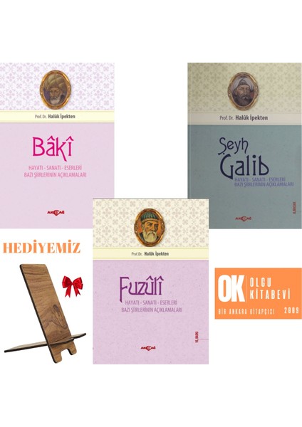 Şeyh Galib - Baki - Fuzuli (Hayatı, Sanatı, Eserleri, Edebi Kişiliği ve Bazı Şiirlerinin Açıklamaları) - Haluk Ipektan