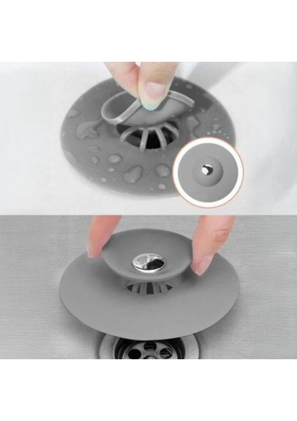 Bas Çek Plastik Slikon Lavabo ve Küvet Gider Tıkacı, Lavabo Süzgeci Gider Tıpası fırsatları