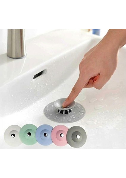 Bas Çek Plastik Slikon Lavabo ve Küvet Gider Tıkacı, Lavabo Süzgeci Gider Tıpası indirimleri