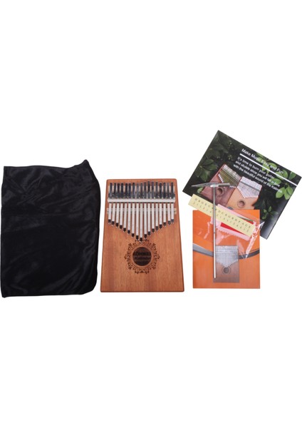Kalimba Seti 17 Tuşlu – Maun – Başparmak Piyanosu