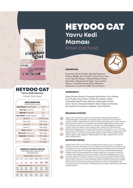 Tavuklu Yavru Kedi Maması 12 kg