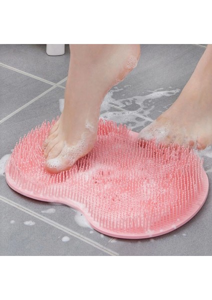 Vantuzlu Silikon Banyo Fırçası Ayak Masaj Pedi Sırt Kesesi Vücut Yıkama Lifi modelleri