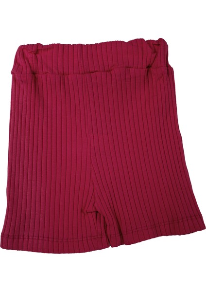 Pembe Kalpli 2 Li Fitilli Şort Takım