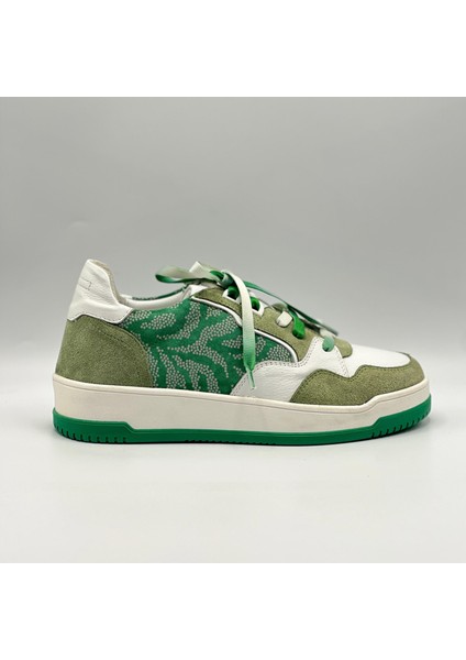 Pia Yeşil – Hakiki Deri Kadın Sneaker