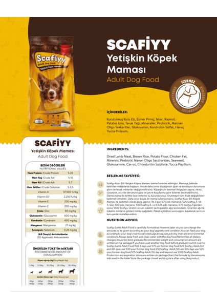 Kuzulu Pirinçli Yetişkin Köpek Maması 15 kg modelleri