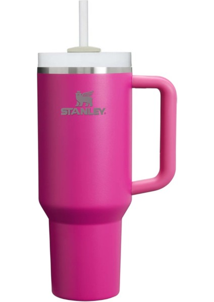 Quencher Pipetli Termos 1,18 L Koyu Pembe