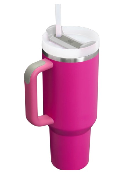 Quencher Pipetli Termos 1,18 L Koyu Pembe