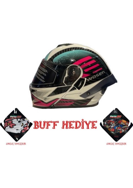 F1 Çene Açılır Kask