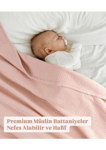 4 Katlı Çok Amaçlı Müslin Örtü & Battaniye Pamuk, Oeko-Teks Sertifikalı 80X80 cm modelleri