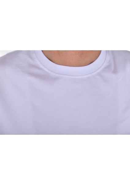RYM-4380 Bisiklet Yaka Tişört/beyaz/l fırsatları