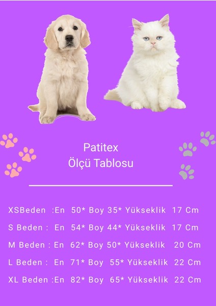 Kedi-Köpek Yatak - Yıkanabilir Yatak- Gabardin Kumaş - Kaliteli Kedi Köpek Yataklar