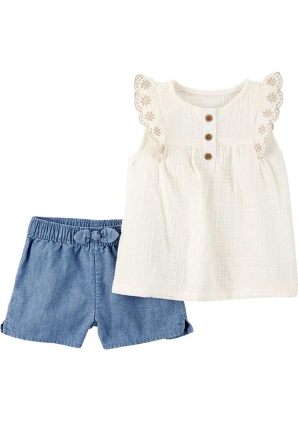 Carter's Kız Bebek Alt Üst Set