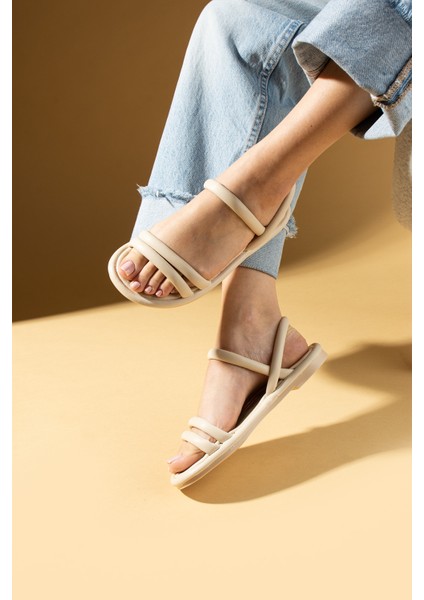 Esnek Bantlı Rahat Taban Kadın Sandalet 59-173-25 fiyatları